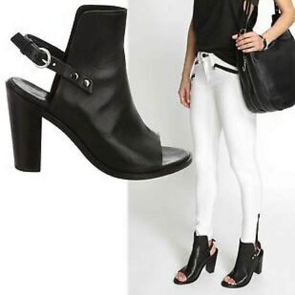 Rag and Bone Leather Peep Toe Heels/Bootie - Picture 1 of 15